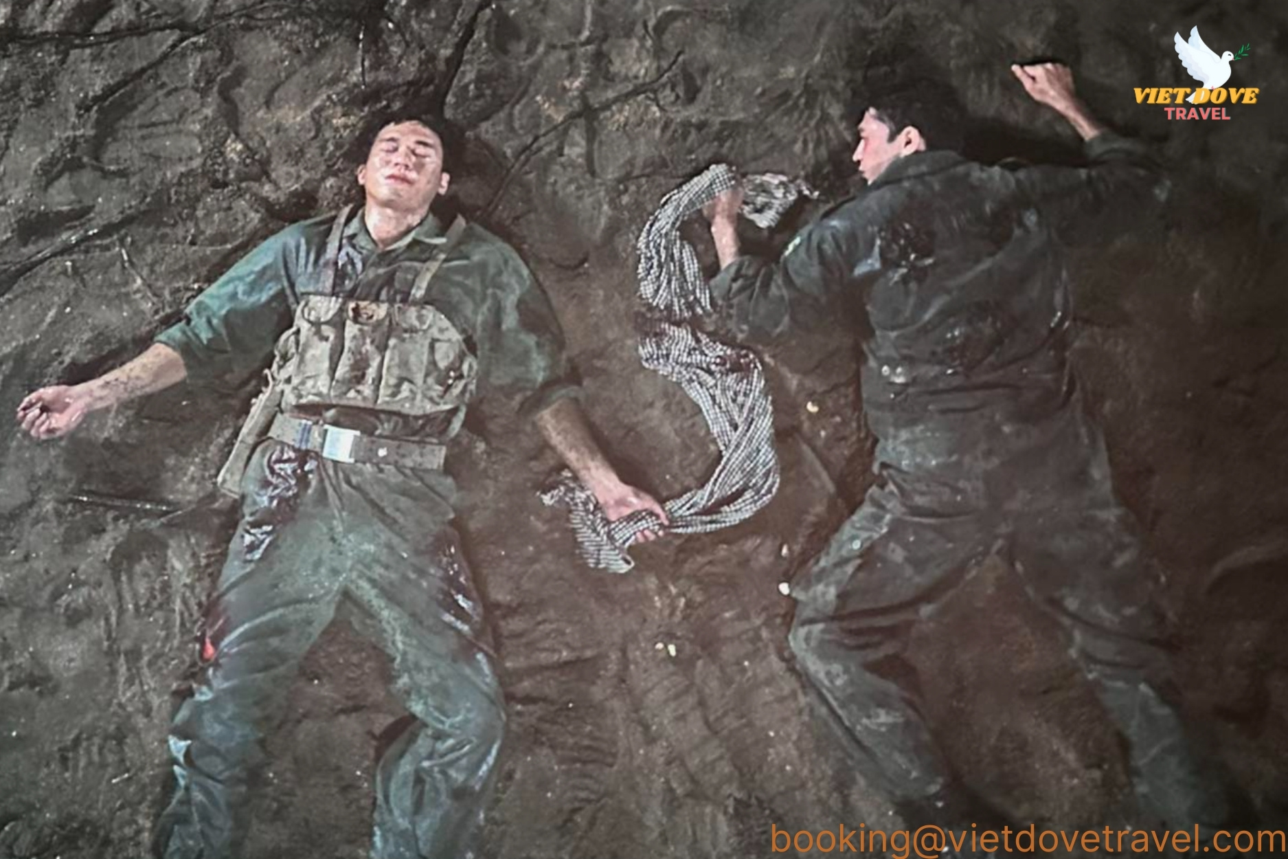 Flag battle 17th parallel VietNam.